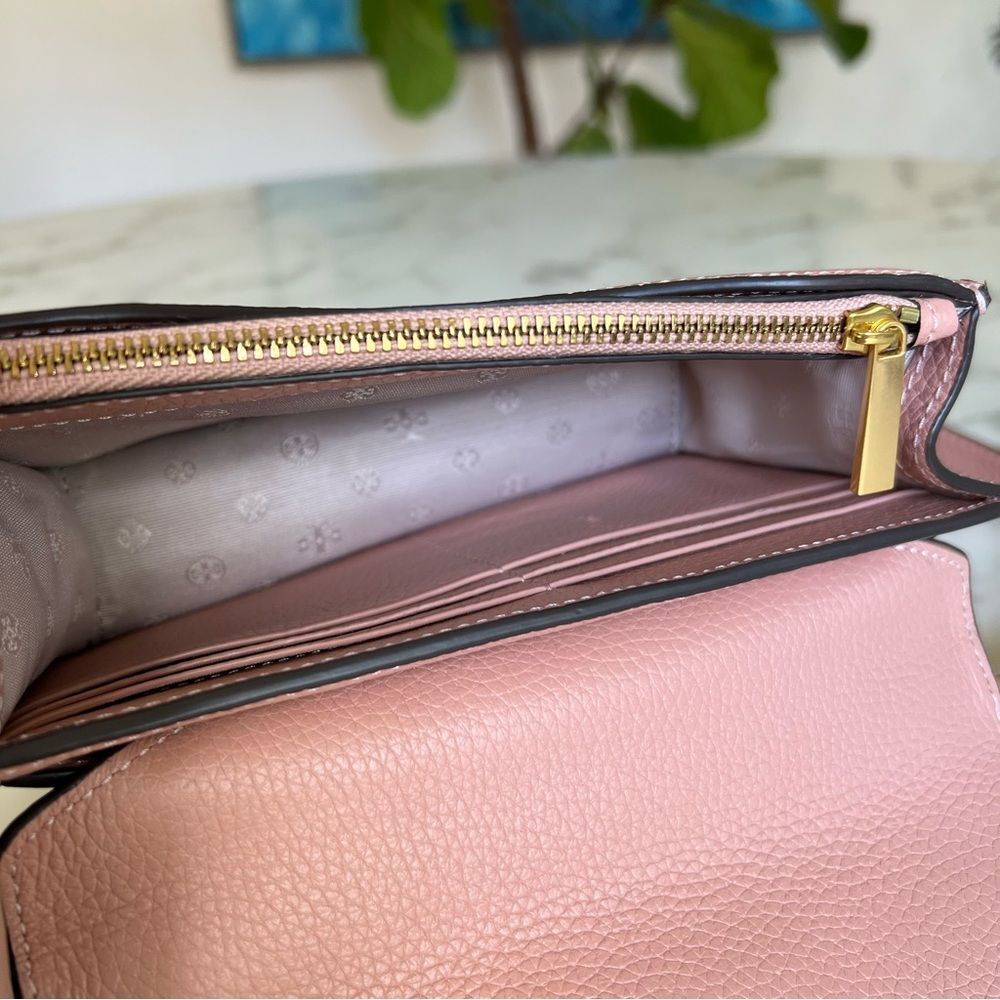 NWT Tory Burch Britten Mini Top Handle Leather Crossbody Bag Pink Moon - Picture 11 of 16